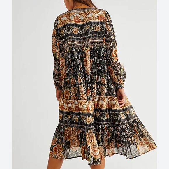 SPELL & THE GYPSY COLLECTIVE MYSTIC BOHO MIDI NIGHTFALL DRESS - Picture 2 of 5